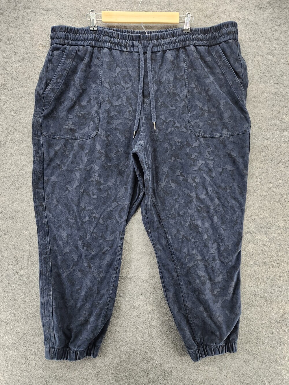 Athleta Jogger Pants Womens 24 Printed Farallon Tapered Blue